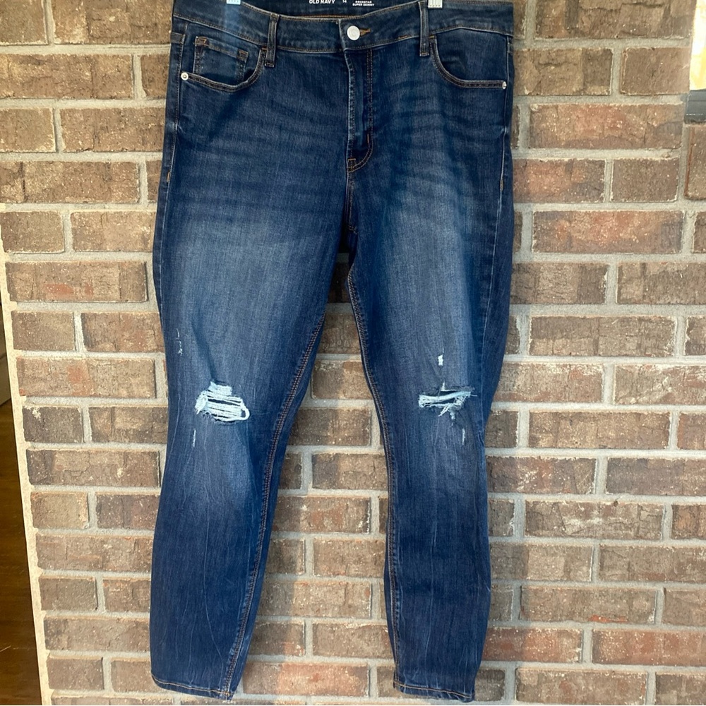 Old Navy Womens Dark Blue Skinny jeans